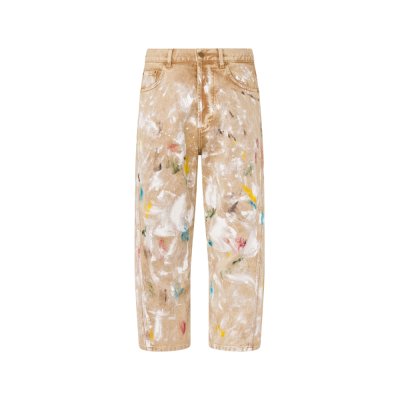 THE PRINTED STRETCH COTTON BULL TROUSERS